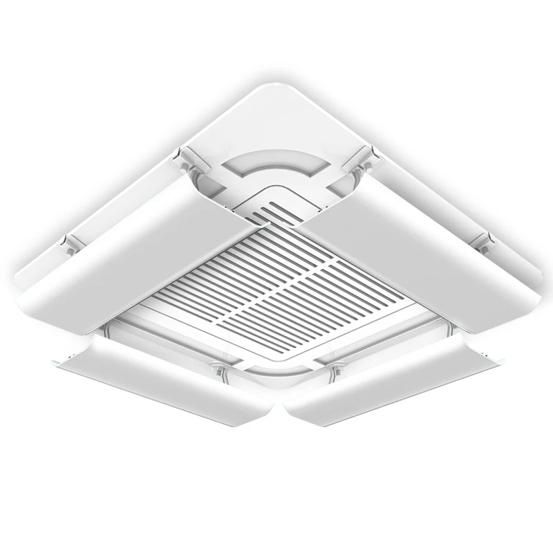 Central air conditioning deflectors, ceilings, windshields, louvers, air conditioning with protection against direct blowing