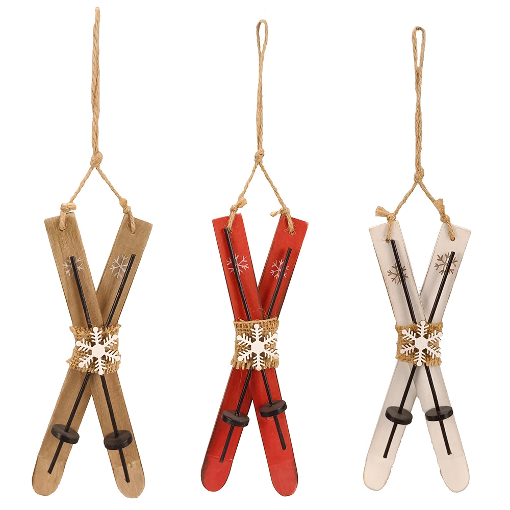 Customsized christmas wooden pendant ornaments for indoor luxury decoration