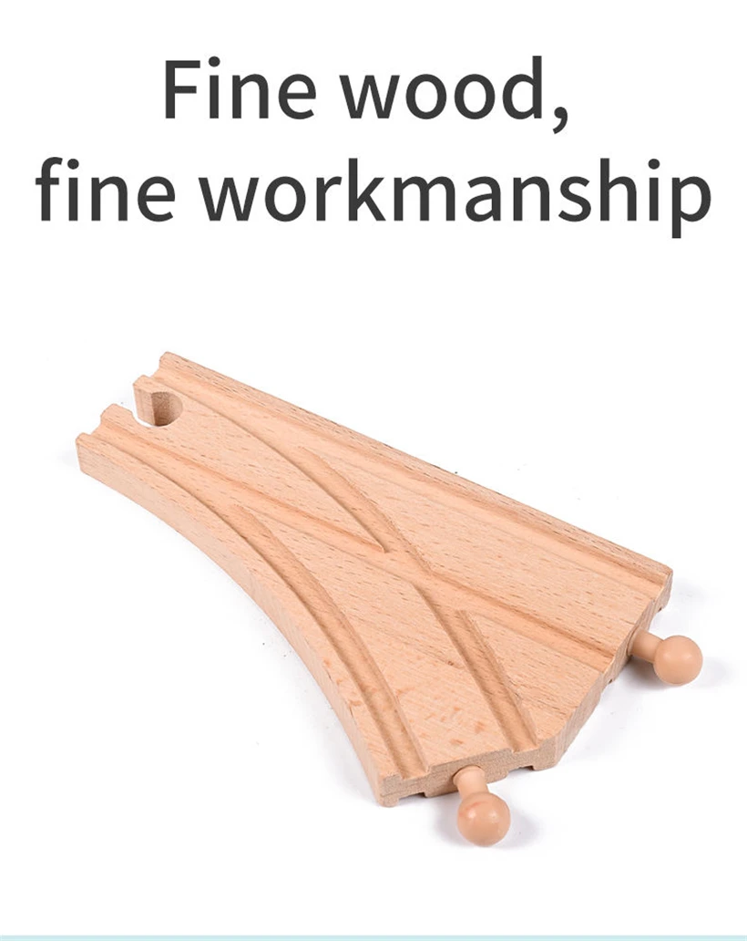 2312 Wooden 146 Pieces Track Train Set Slot Car Track For Boys