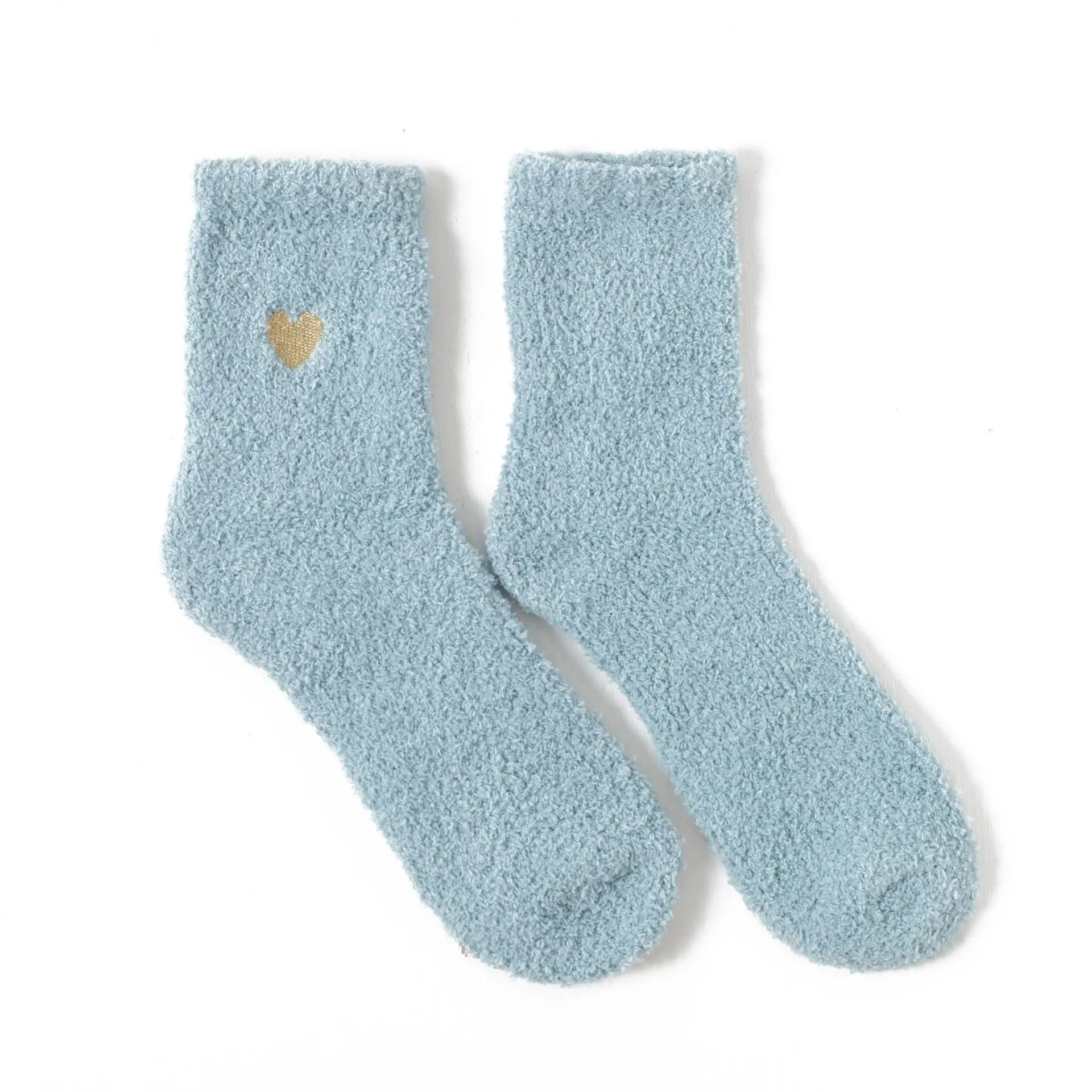 household Socks manufacturers 2024 fashion winter keep warm Embroidery lovey floor coral fleece women household Socks