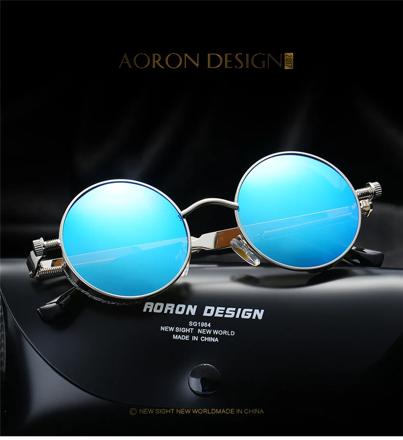 Fashion Luxury Polaroid UV400 Metal Frame Designer Sunglasses Personalized Retro Sunglasses Wholesale for Men and Women