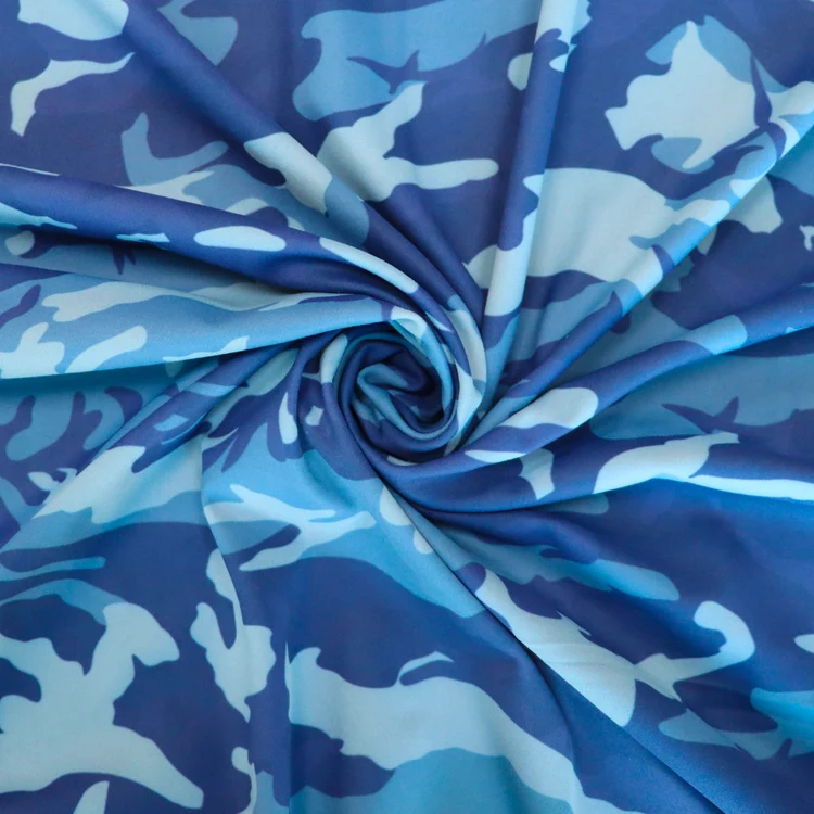 Free Sample  Breathable Soft Wicking Print Fabric Width 63' Weight 230 G  Nylon 75% Spandex 25% Knitted Nylon Spandex Fabric