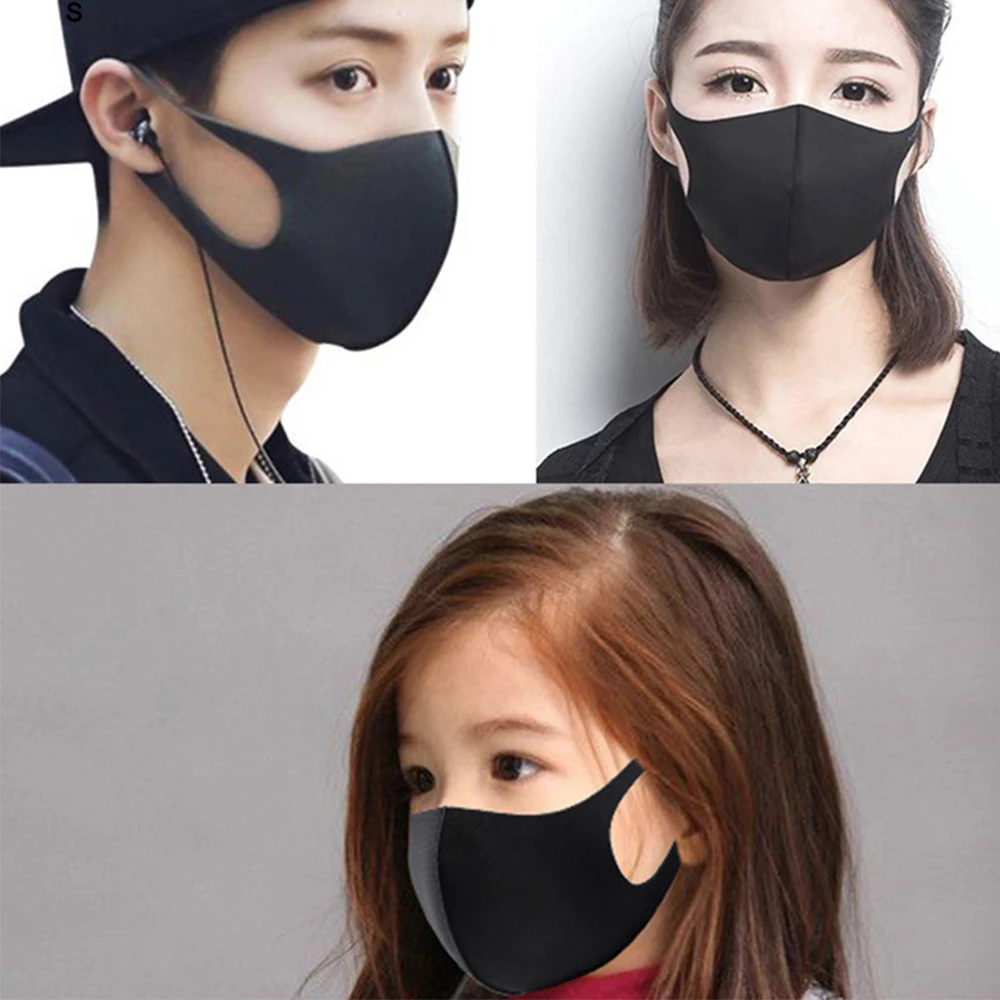 Washable Party masks Custom printable dust proof reusable Fashion Ice silk sports anti dust face Fashion mask