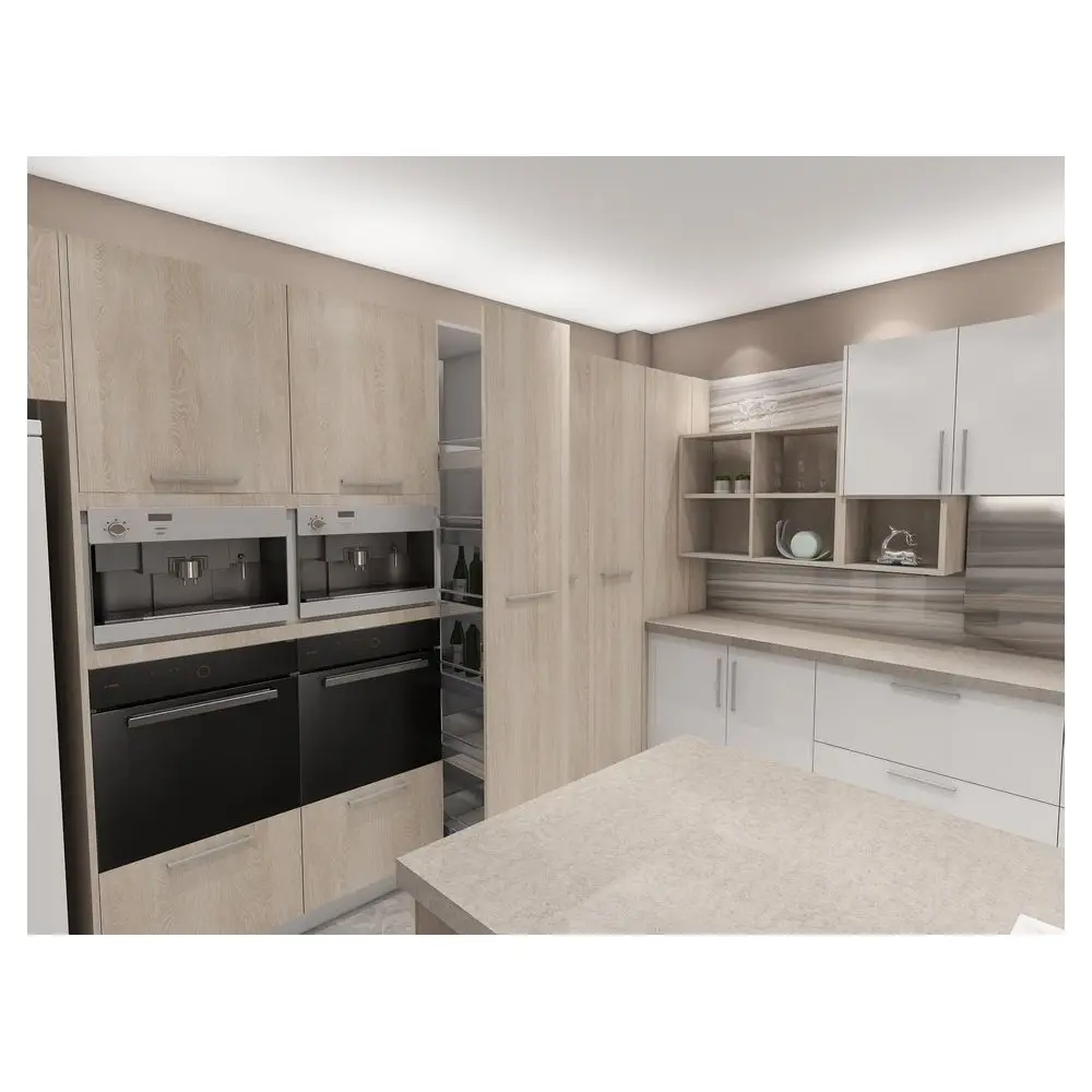 Prima Kitchen Cabinet Factory Direct Latest Design Colorful Floor Standing Wall Hanging Kitchen Cabinet