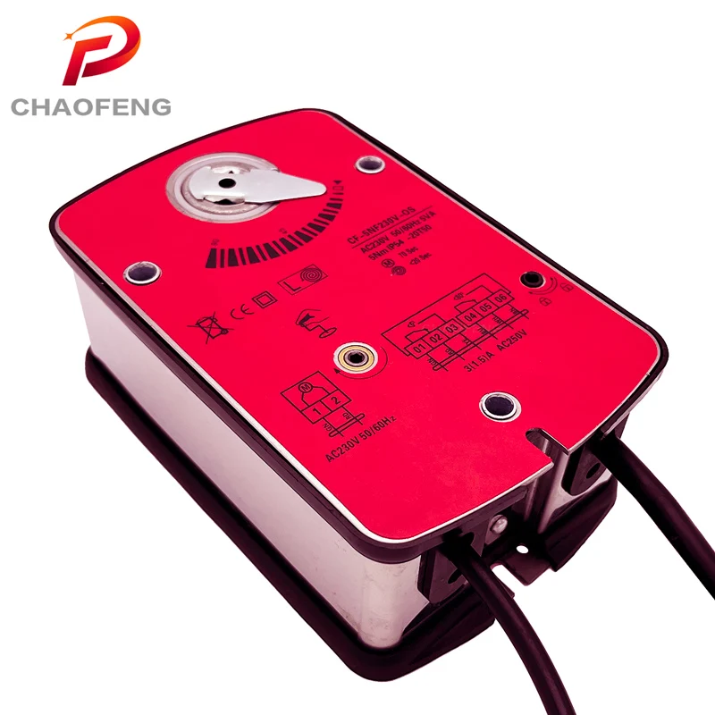 5Nm 230V ON/OFF Motor Damper Actuator Damper HVAC System Rotory Electric Fire Smoke Control Air Motorized Damper Actuator