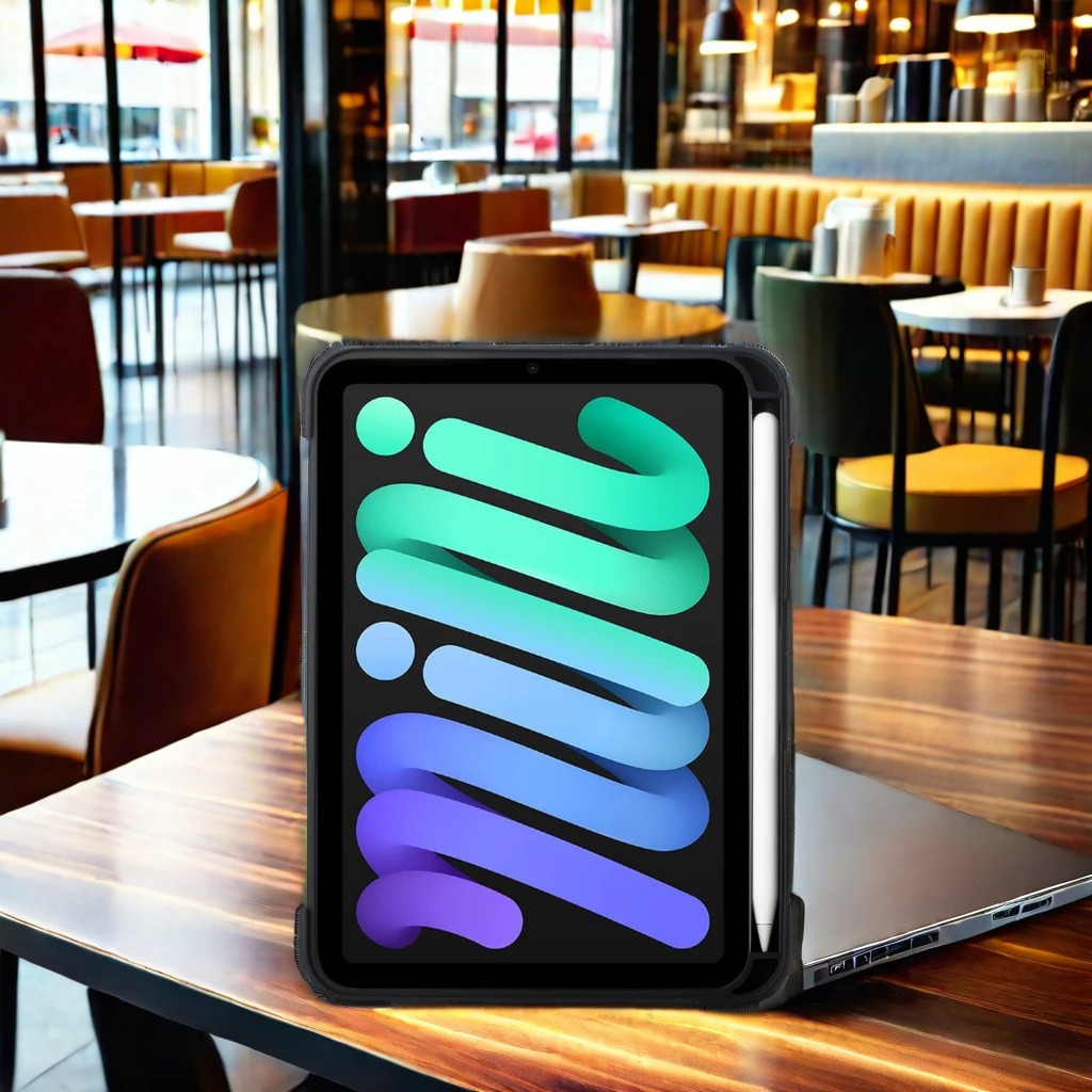 Fashionable Anti-Shock Anti-Scratch TPU PC Cover Case for iPad Mini 6 Stylish Magnetic Closing Clasp Laptop Bag & Cover