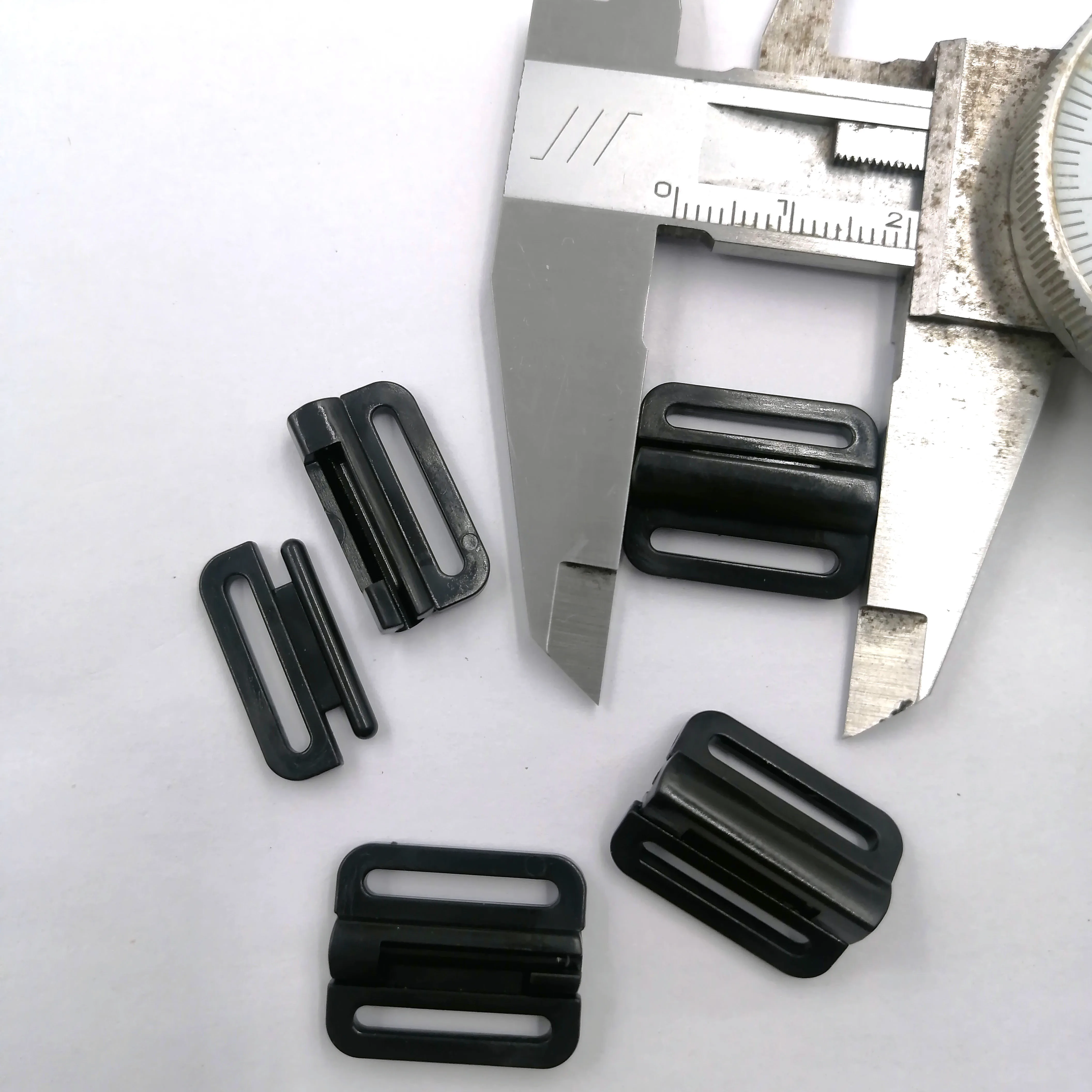 Factory Rectangle Bra Hook Clip Swimwear Lingerie Sewing Snap Bra Clasp Plastic Bra Closure Buckle