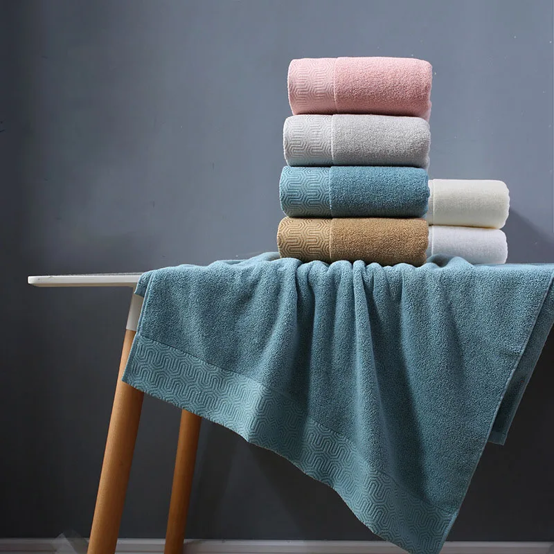 Wholesale cotton serviette de bain 100% coton seche serviette serviette personalise soft quality bath towels