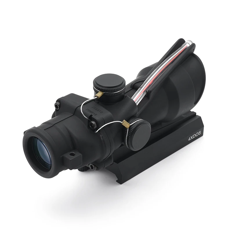 New Tactical Hunting 4X32 TA31 Upgraded Real Fiber Red Dot Scope with LT100 QD Mount