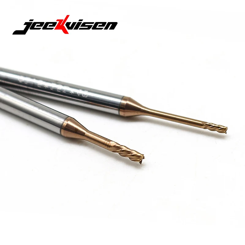 Four-Flute Deep Groove Flat Milling Cutter Tungsten Carbide Coated End Mill for Cnc Machine Endmill Tool