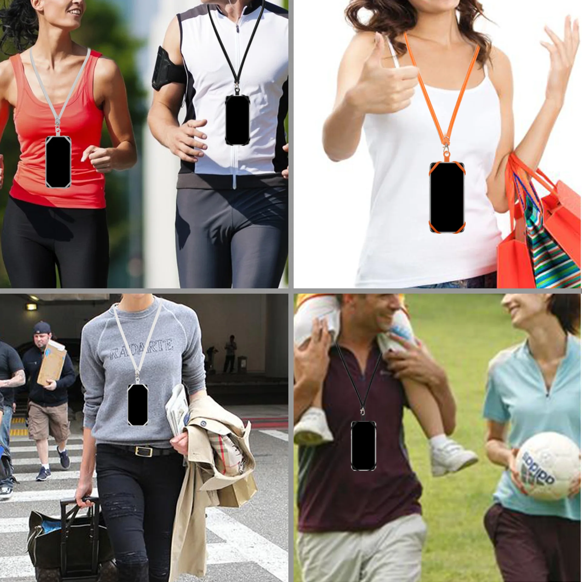 Eco-friendly Silicon lanyard mobile accessories Mobile Cell Phone Single Custom Lanyard with gift