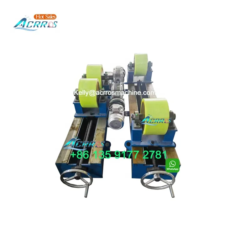 Tank Vessel Tube Welding Rotator 10Tonne Screw adjust center distance welding turning rolls