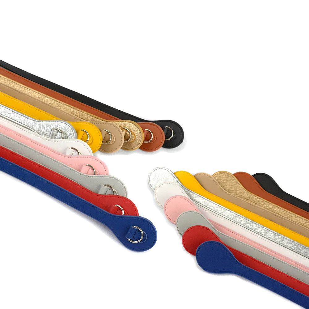 
2021 New Faux Leather Obag Handles with D Buckle Teardrop End for O bag 