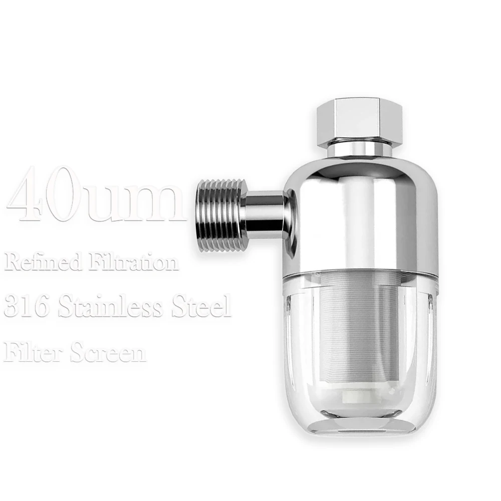 4.5*4.5*9.8CM Toilet Shower Scale Removal Front Water Filter Purifier Faucet Filter for Domestic Gas Water Heater