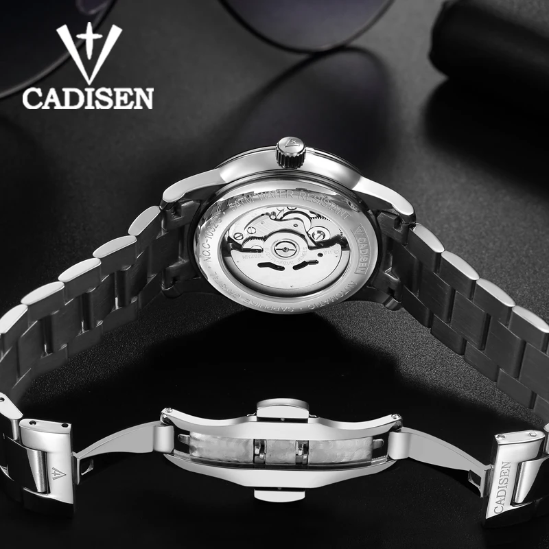 CADISEN 1032 Men Watch Automatic Mechanical Watches stainless steel case Role Date Week Top Luxury Brand Wrist watch Clock