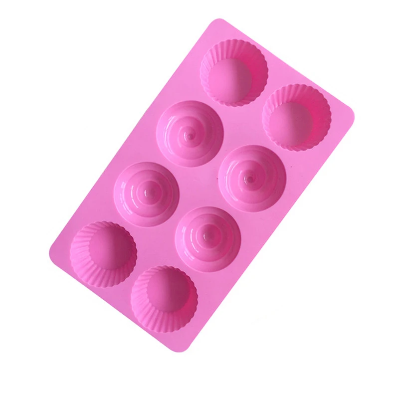 065 8 cavity round shape chocolate mold silicone making ice cream fondant food makers rubber mould silicone mold resin ice tray