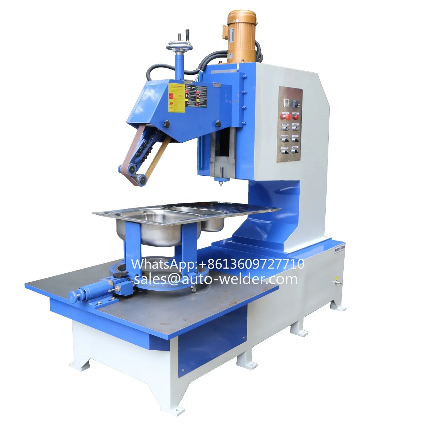 Automatic Sink Rolling Wheel Grinding Machine, Sink Automatic Seam Welding