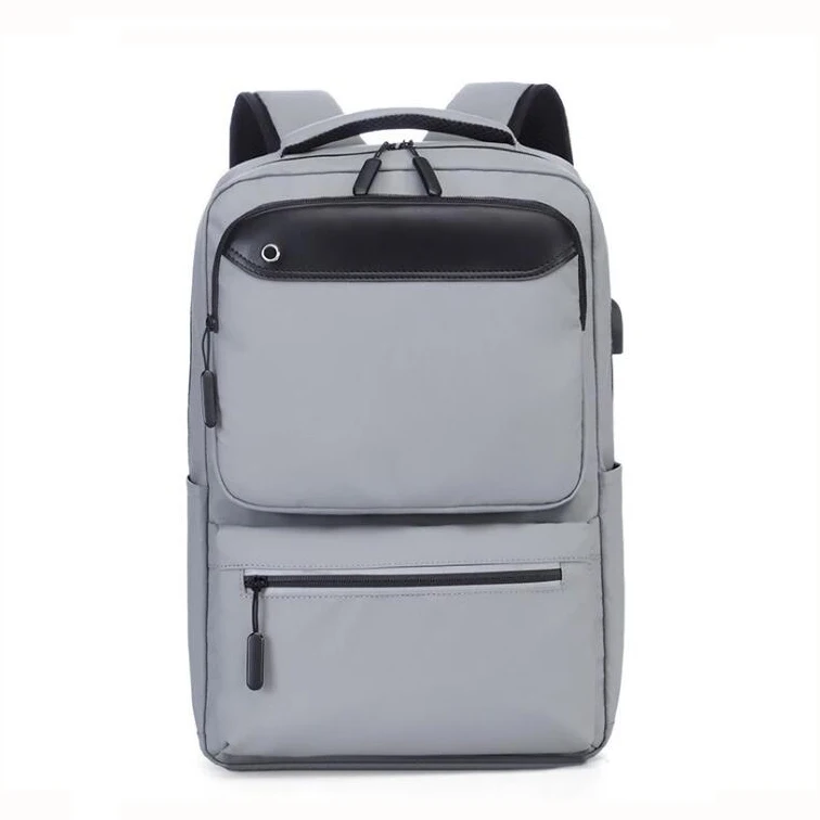 waterproof business travel Backpack Schoolbag Male College Shoulder Computer Bag with usb