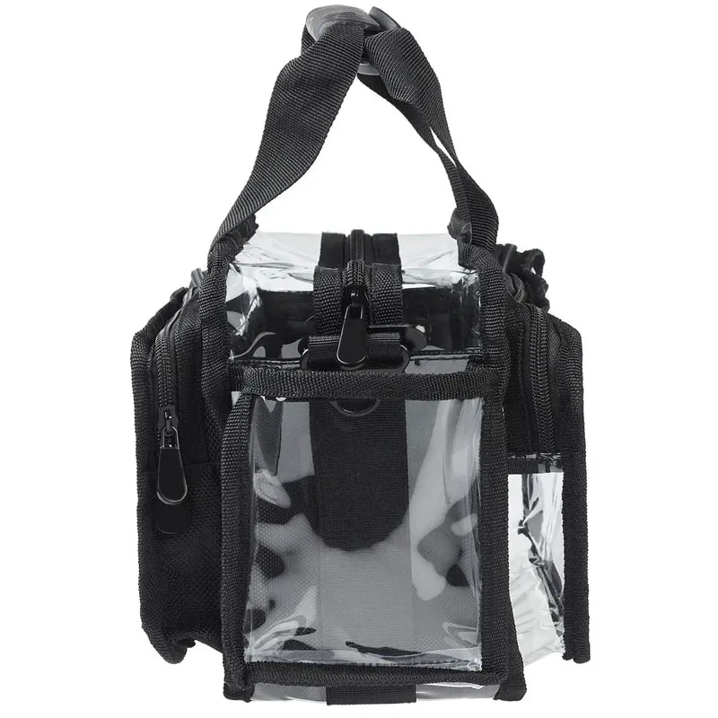 waterproof pvc cosmetic bag professional makeup kit tote organizer makeup artist clear bags with shoulder strap