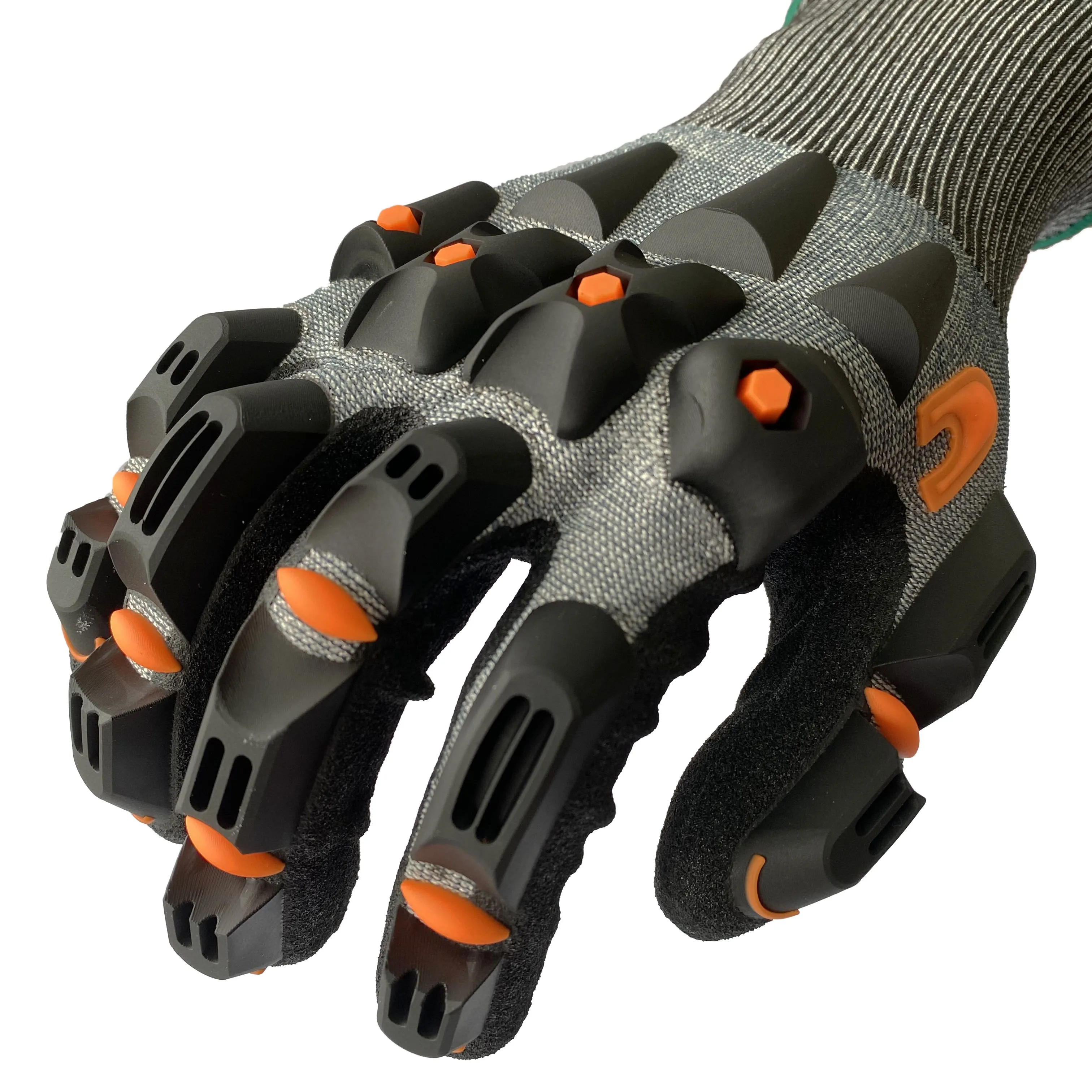 High cut resistance 15 gauge sandy nitrile coated High Impact Safety Protection Work TPR Gloves