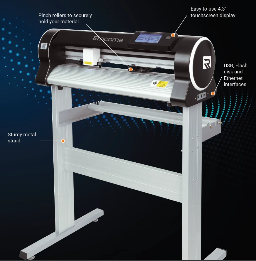 Ricoma 630mm vinyl cutter printer  RCP-6301 25 inch vinyl cutter machine