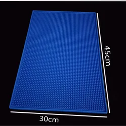 OEM custom logo soft pvc rubber bar safe mat rubber beer mats accesorios para bar mat for sale