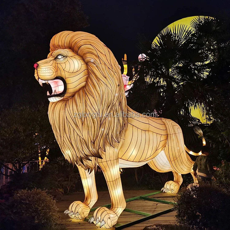 Customize Silk Surface or Fiberglass Light Dinosaur Lantern For Jurassic Park Night Decoration