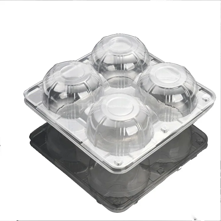Eco Friendly Transparent PET PVC Fruits Plastic  Packaging Box For Apple Kiwi