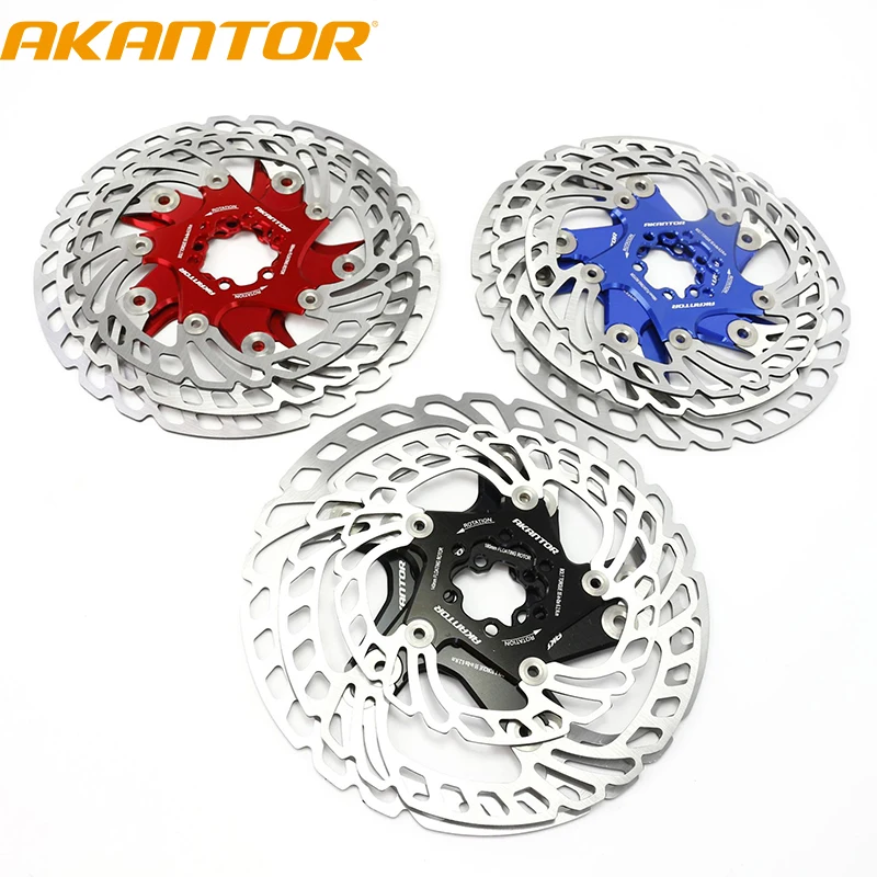 AKANTOR Bicycle Brake Rotor MTB Road Folding Bike 140 160 180 203 mm Hydraulic Disc Brake Cycle Floating Disc