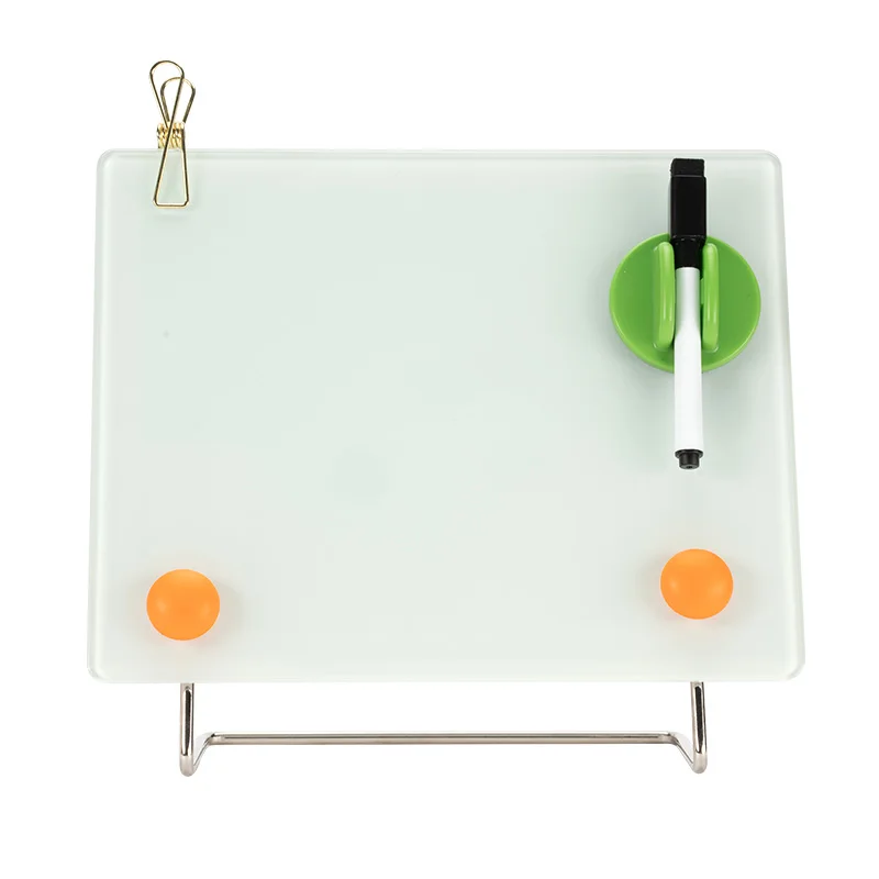 
Desktop Magnetic Glass Mini Memo Interactive Board Portable Small Tempered Glass Whiteboard 
