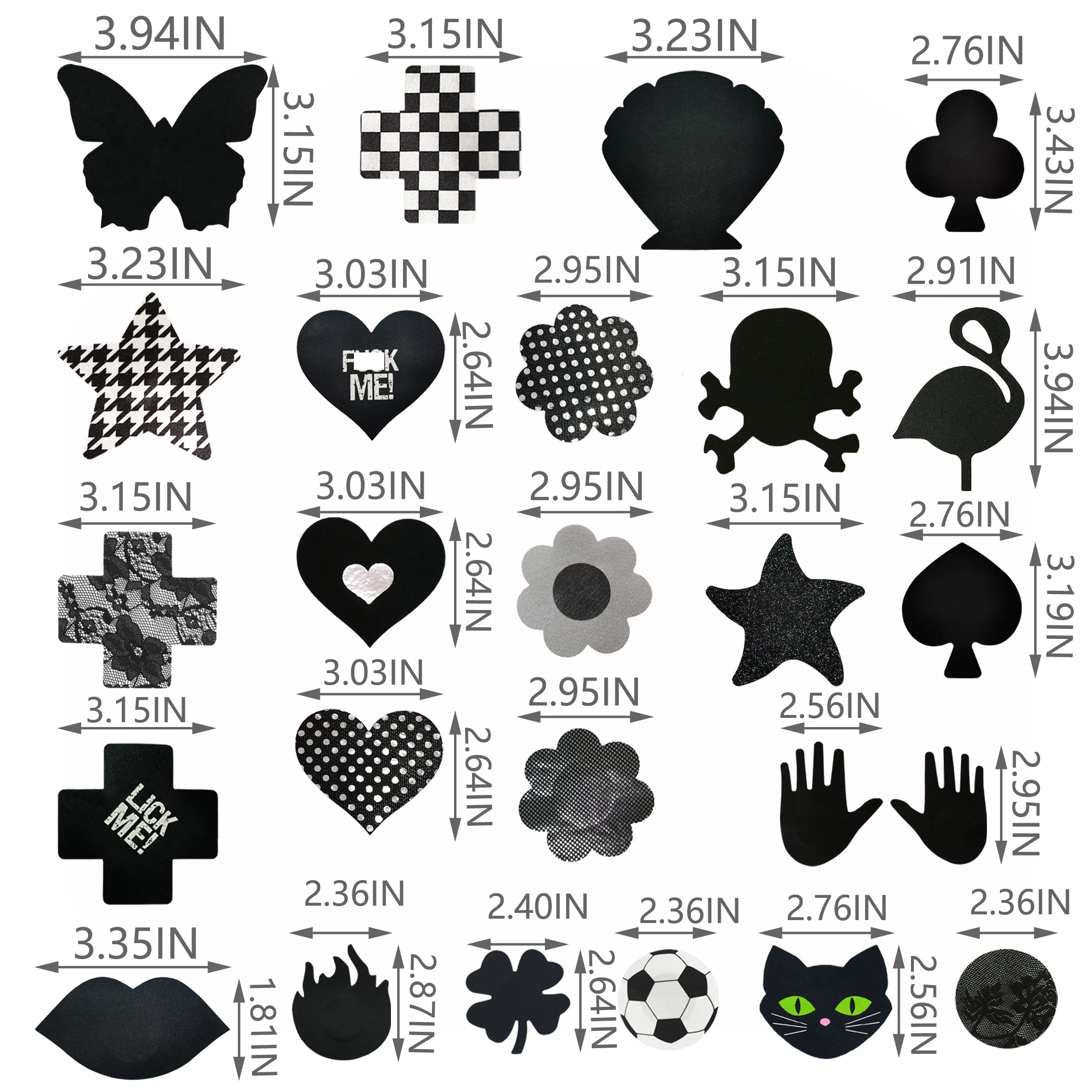 Heart Nipple Cover for Women Disposable Breast Pasties Different Nipple Sticker Cover Promotional Pasties Sexy X Nipple Pasties