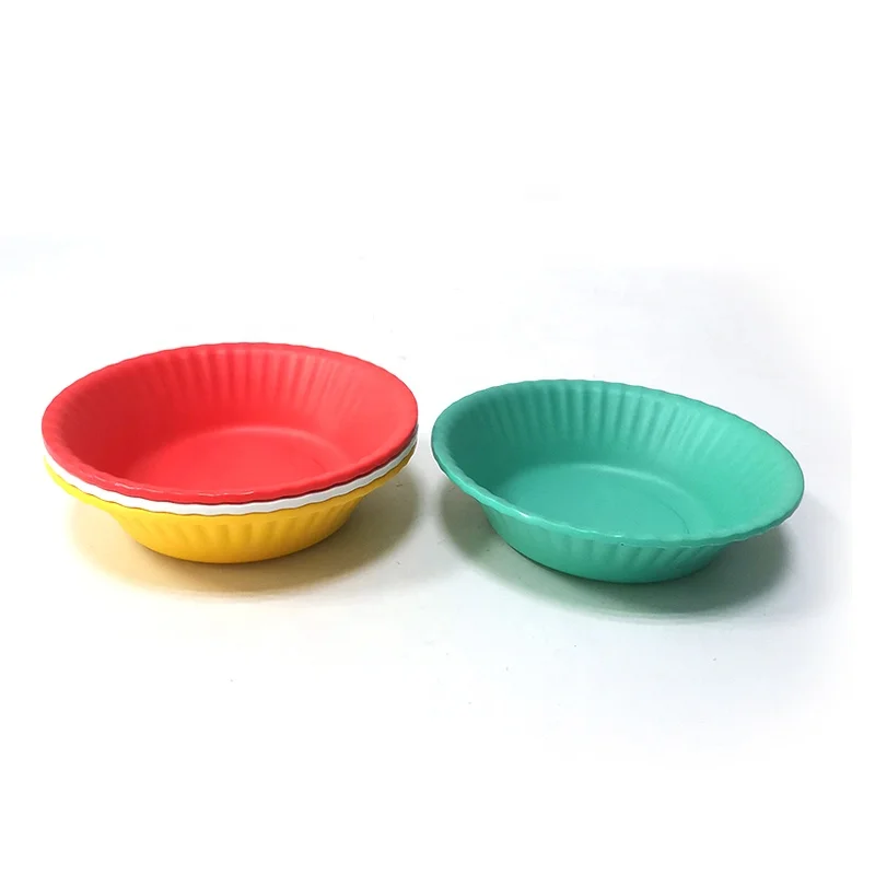 
Unique Origami Style Design stackable melamine janeese salad soup bowl red yellow white green for party 