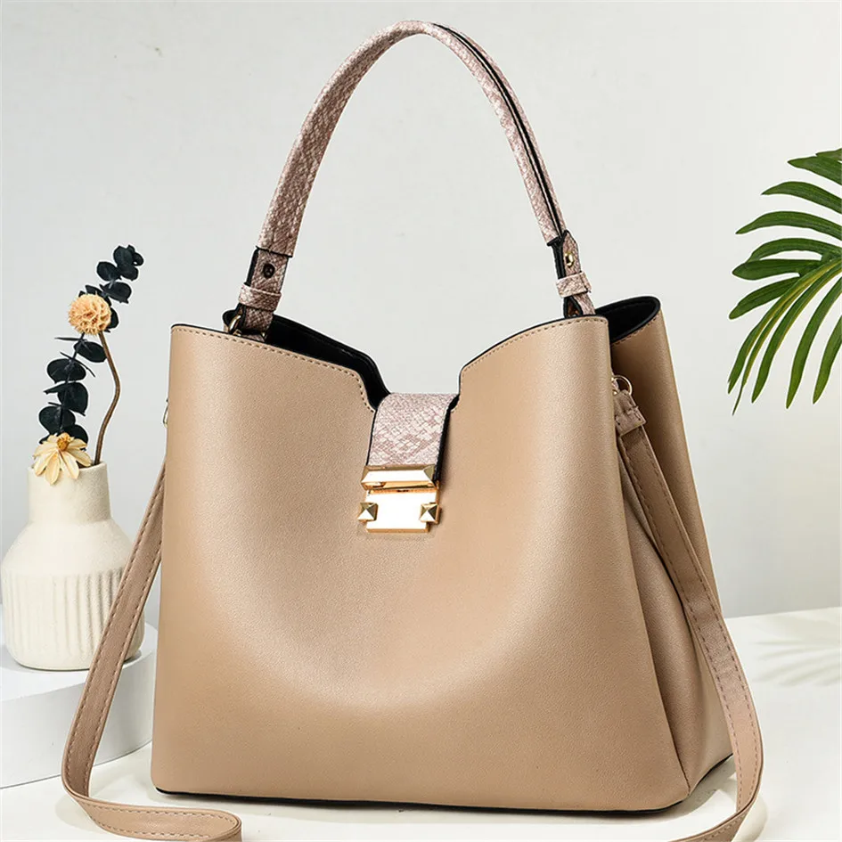 wholesale custom luxury shoulder tote pu leather office handbag fashion bag set handbags women bag