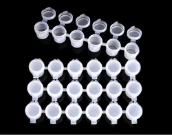 Art Supply High Quality Transparent Empty Paint Pots Strips 5ml*6 Acrylic Paint Pot