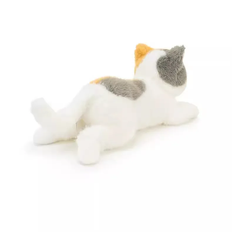 Customized cute high fidelity cat plush toys for children