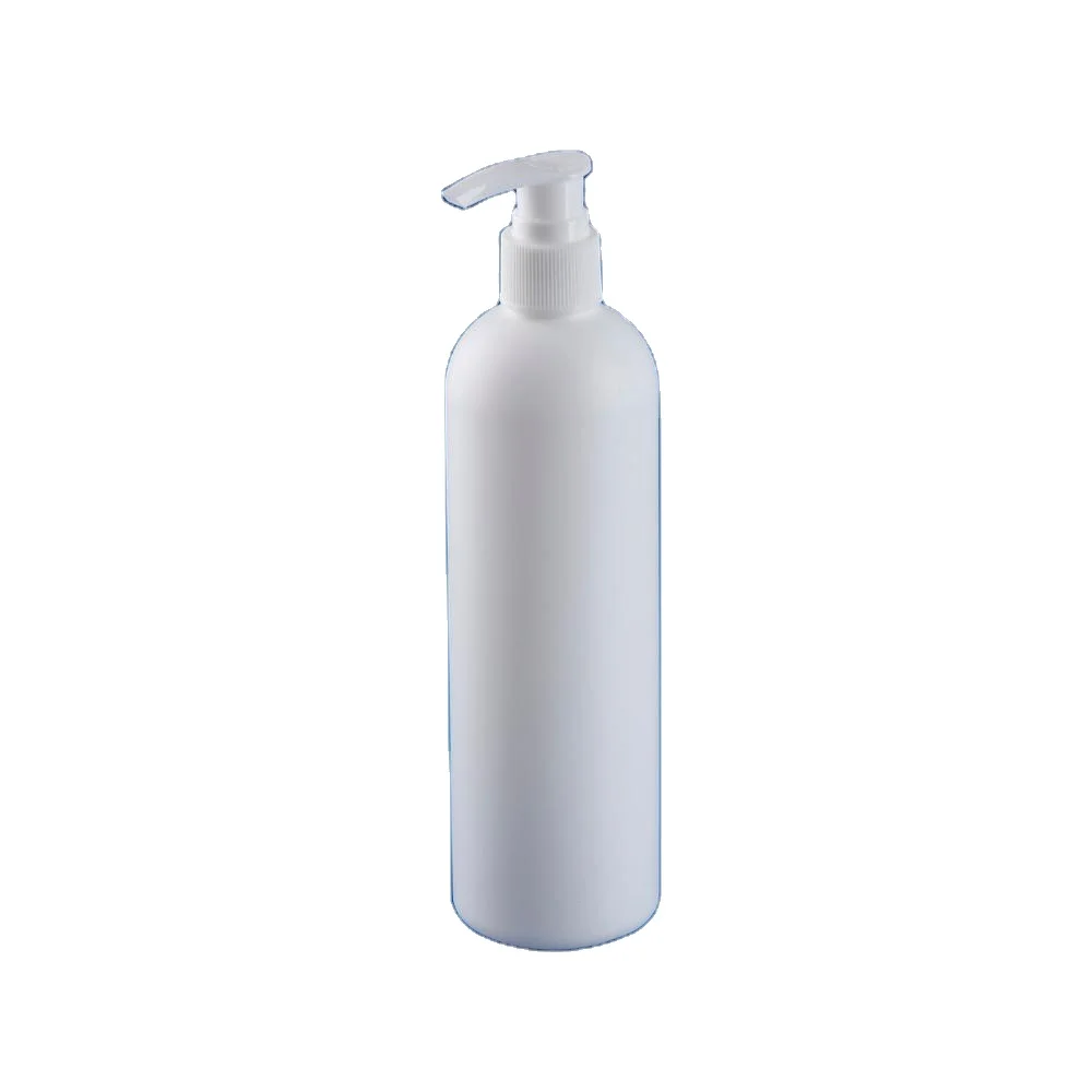 Plastic Cylindrical Packaging Bottle Best Selling Quality 500ml White Screen Printing HDPE Lotion Personal Care CROWN Cap /