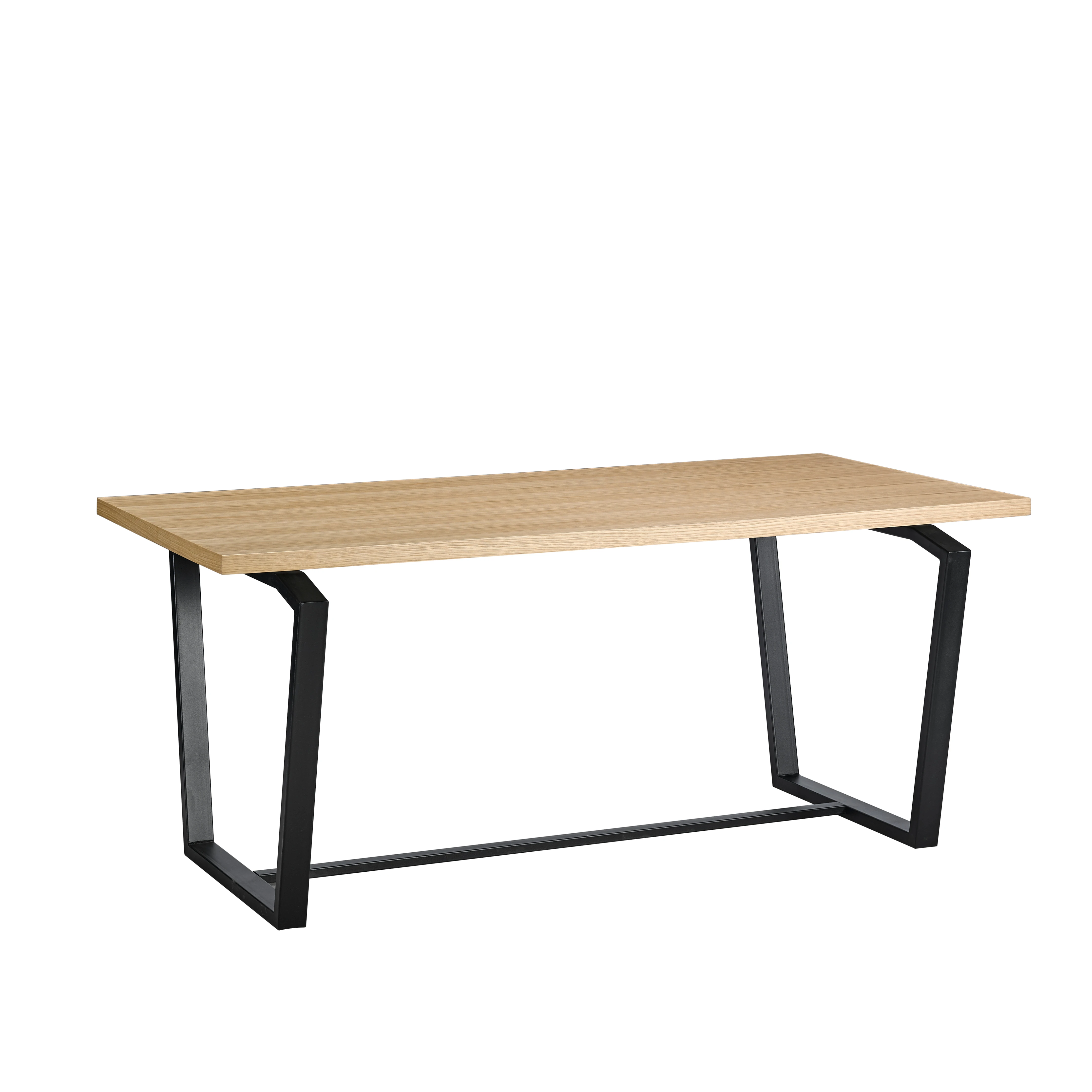 Hot Sale Dining Table Legs Dining Room Furniture Mdf with Oak Veneer Metal