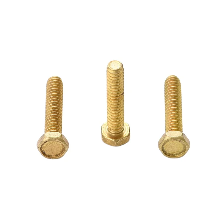 
M4 hex head copper screw 