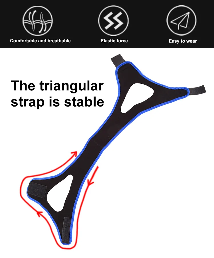 Wholesale men woman neoprene jaw support snore  band anti snoring chin strap