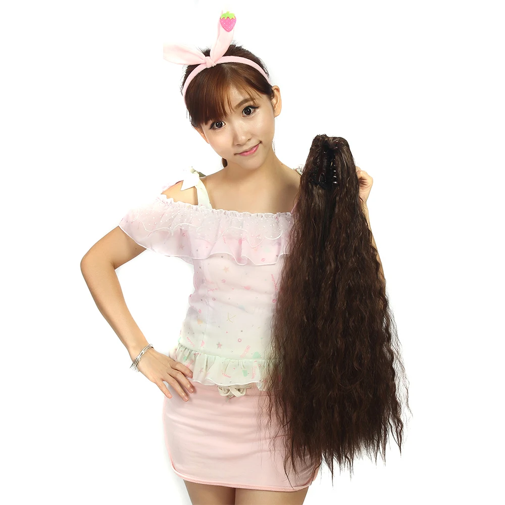 Women Girls Curly Scrunchies Chignon Hair Bun With Rubber Bands Synthetic Hair Ring Wrapped On Messy Hair Bun Ponytails