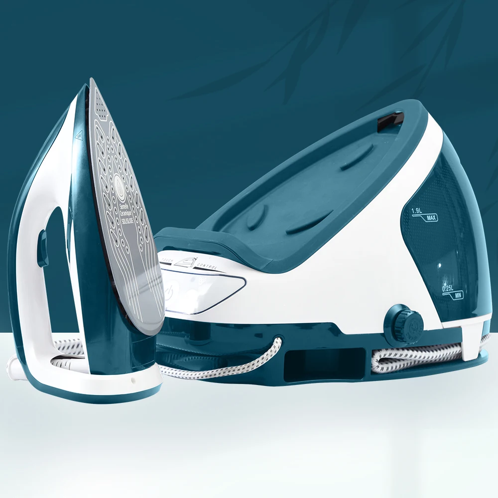 High-power ECO 7.0 bar high performance portable handheld garment steam generator and station iron with boiler