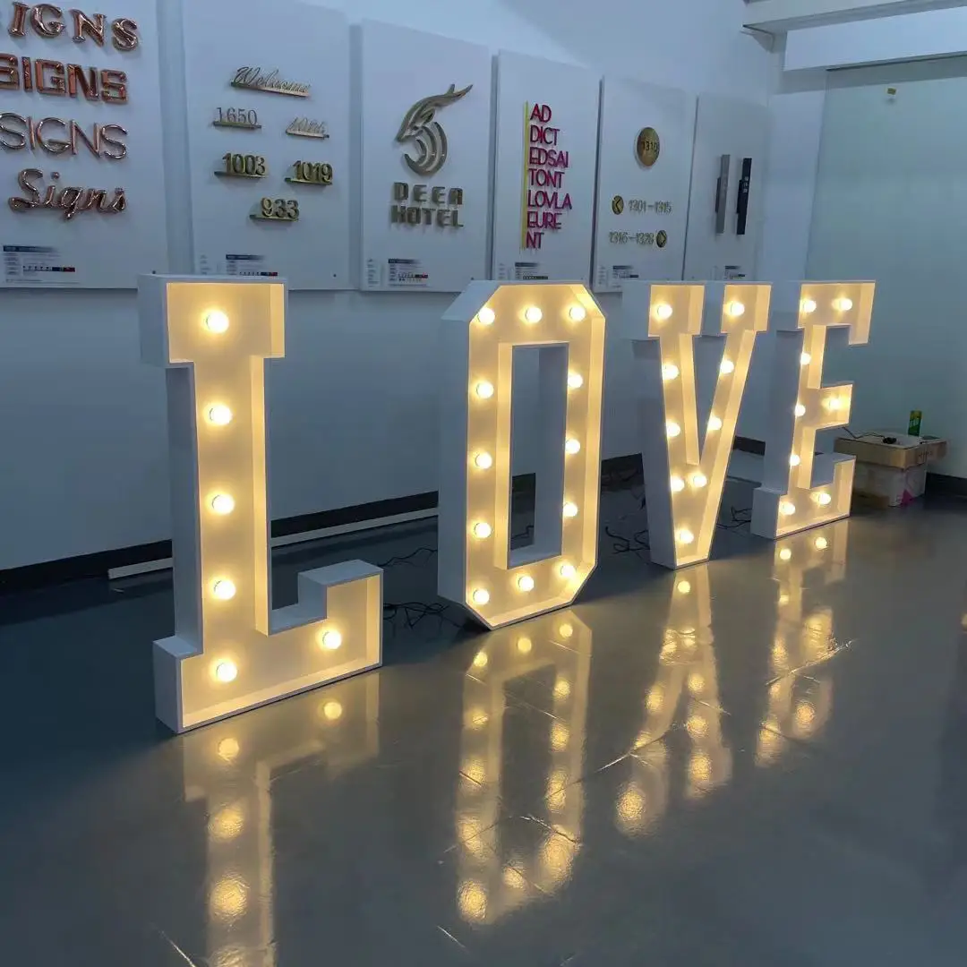 Wholesale giant love letter Celebration Marquee Numbers 4ft Marquee Letters