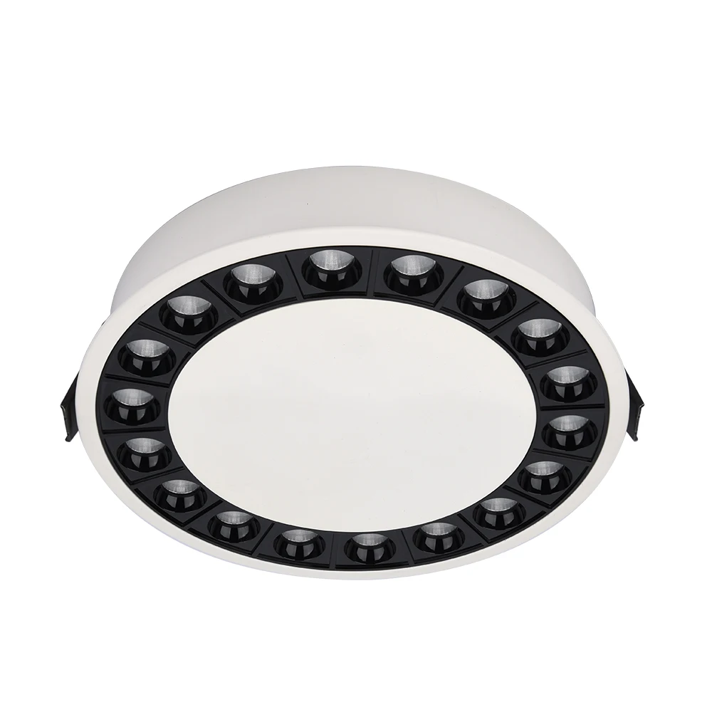 
New design top quality indoor aluminum round ceiling adjustable 15W dimmable COB recessed led spot light 