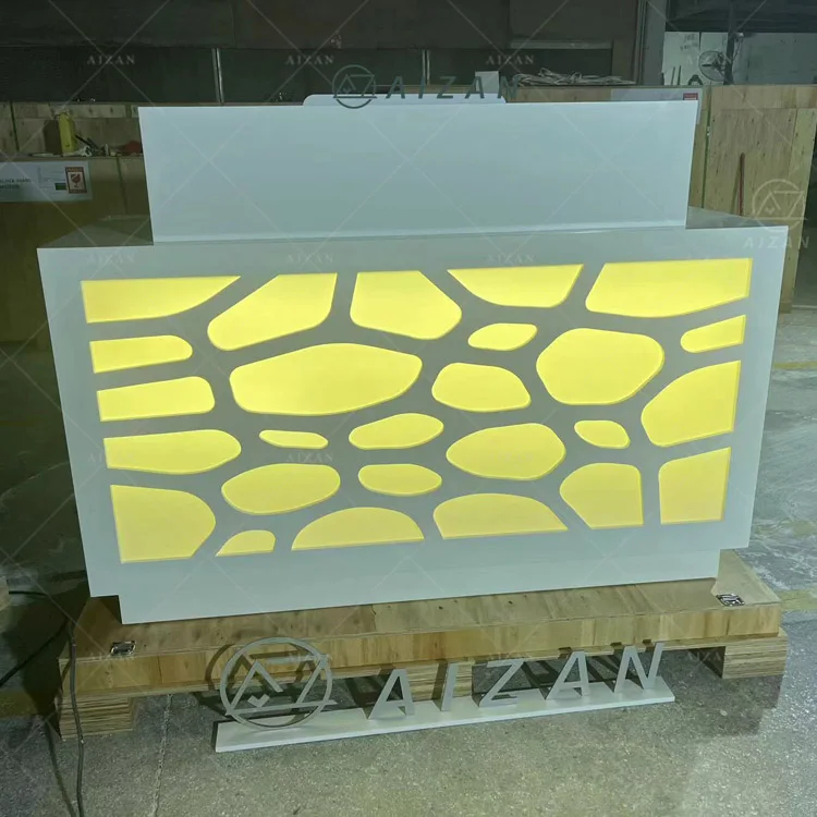 RGB led lighted small size mini led bar counter luxury bar table for night club cocktail disco wine pub hookah lounge