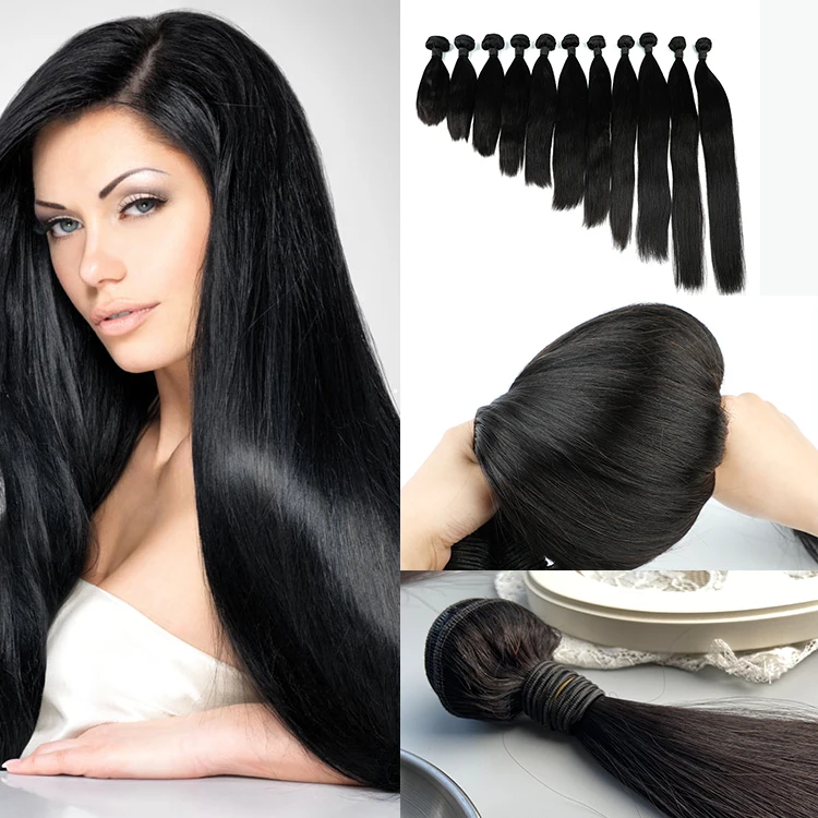 
Straight Wholesale Human Bulk Grade 9A Brazilian Hair Bundles Wholesale Unprocessed Raw virgin Brazilian Human Hair 