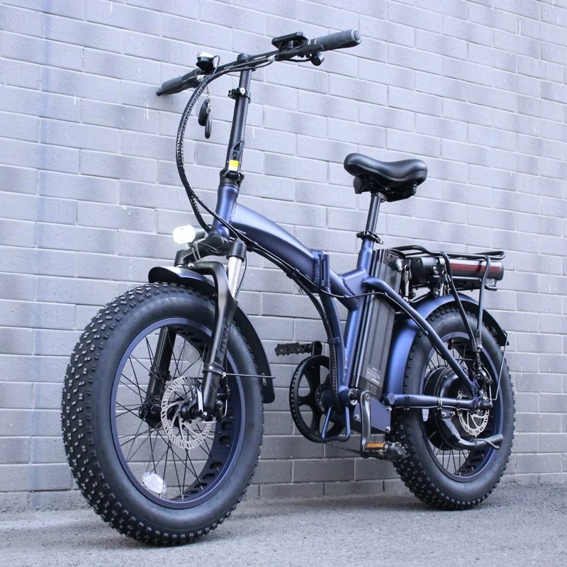 130Km Long Distance Riding 25Ah Dual Lithium Battery Ebike 20Inch 48 500W 750W 1000W Adult Folding Fat Tire Electric Bicycle