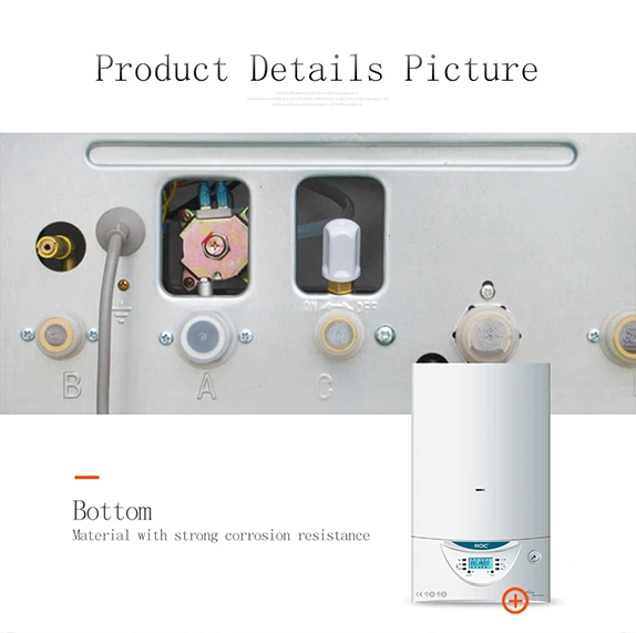 ROC NEW Famous China Pumps Wall mounted Natural Gas Boiler Instant Hot Water Room Heating Water Heater  for Household