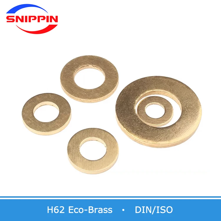 Solid Brass Flat Washers O Ring Gasket Metal Plain Pad Spacers Seal Oring Washers M2 M2.5 M3 M4 M5 M6 M8 M10 M12 M14 M16 M18-M33