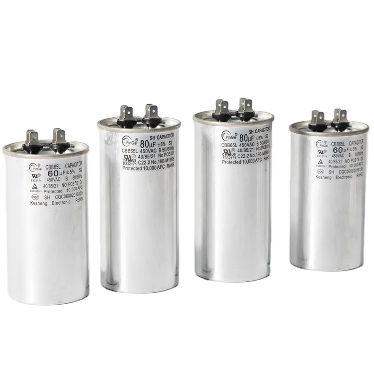 Air Conditioning Capacitor High Quality Ac Capacitor 45uf 450v Round Cbb65 Dual Run Capacitor