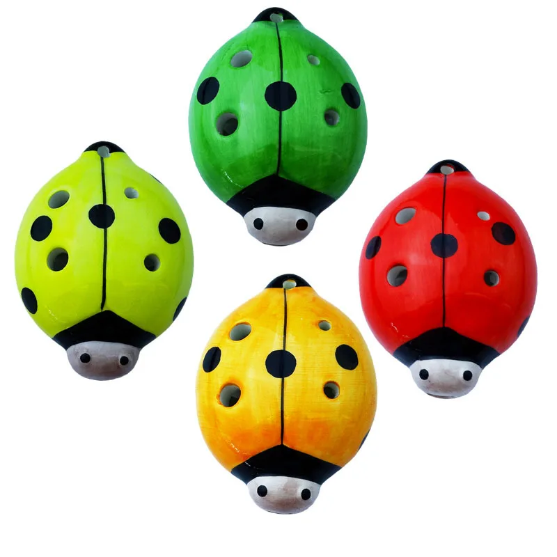 ceramic cute christmas tree pig  snail bee  dolphin  beetle shape ocarina musical instrument ocarina 6 hole ocarina wholesale
